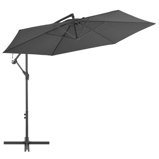 Zweefparasol met aluminium paal 300 cm antracietkleurig