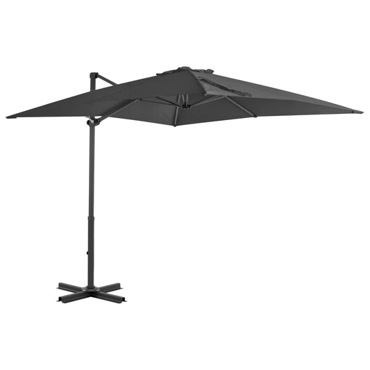 Zweefparasol met aluminium paal 250x250 cm antracietkleurig