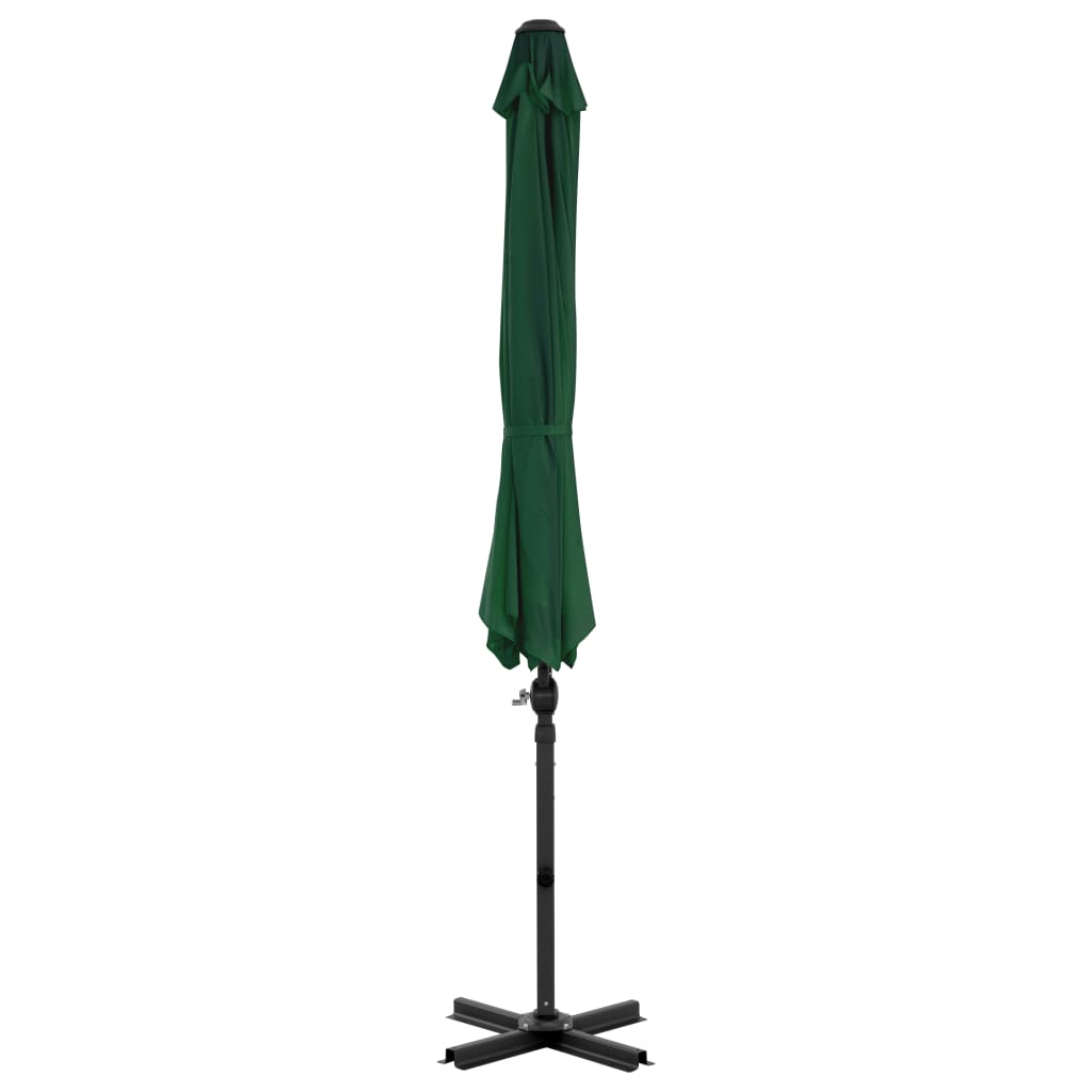 Zweefparasol met aluminium paal 300 cm groen