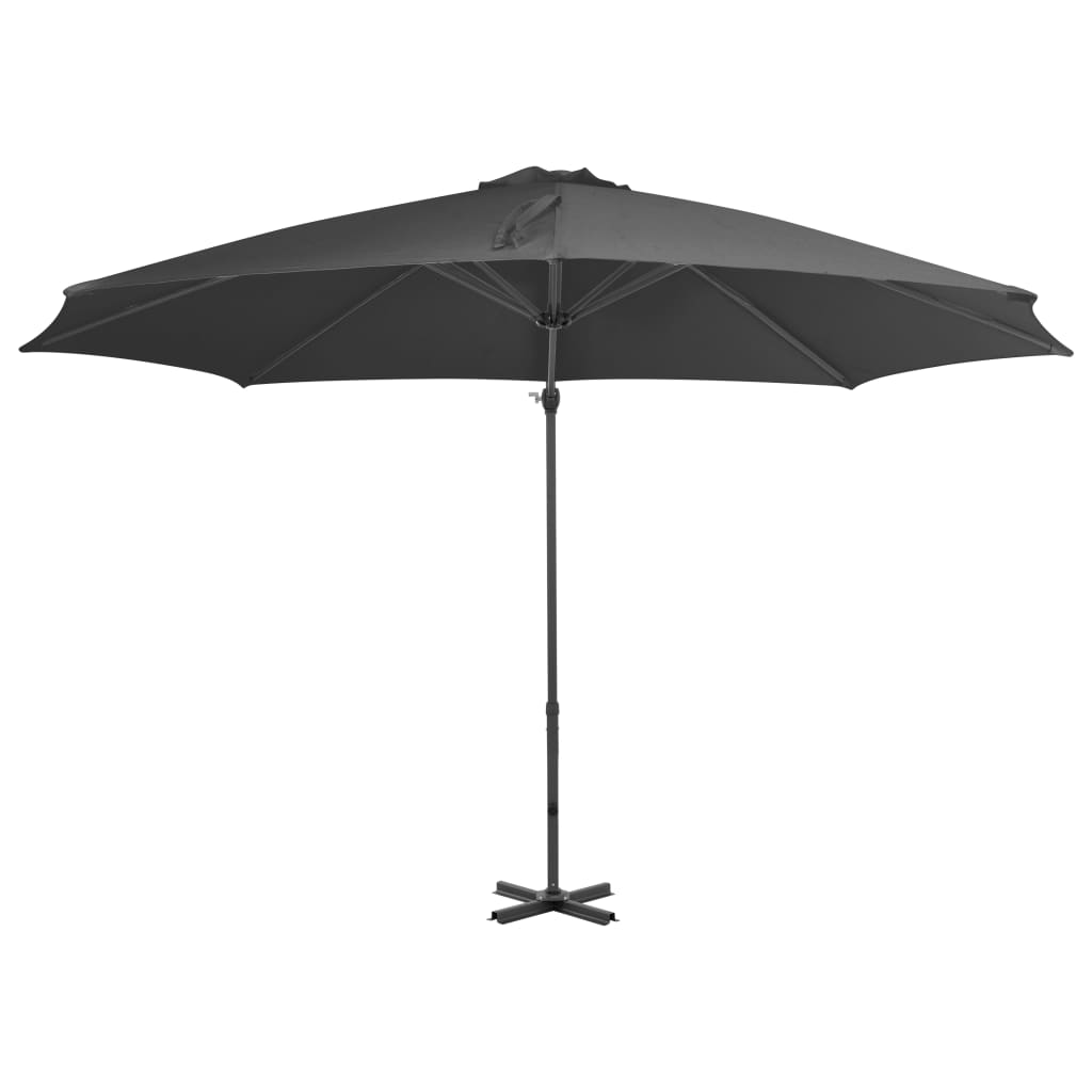 Zweefparasol met aluminium paal 300 cm antracietkleurig