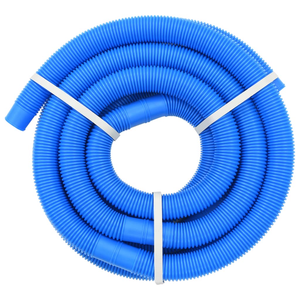 Zwembadslang met klemmen 38 mm 6 m blauw