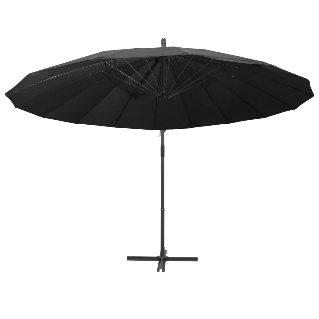 Zweefparasol met aluminium paal 3 m antraciet