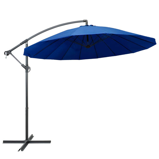 Zweefparasol met aluminium paal 3 m blauw