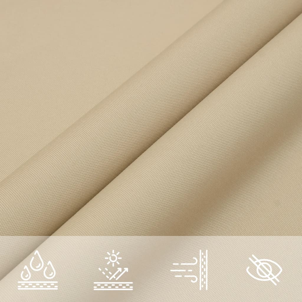 Zonnescherm rechthoekig 2,5x3,5 m oxford stof beige