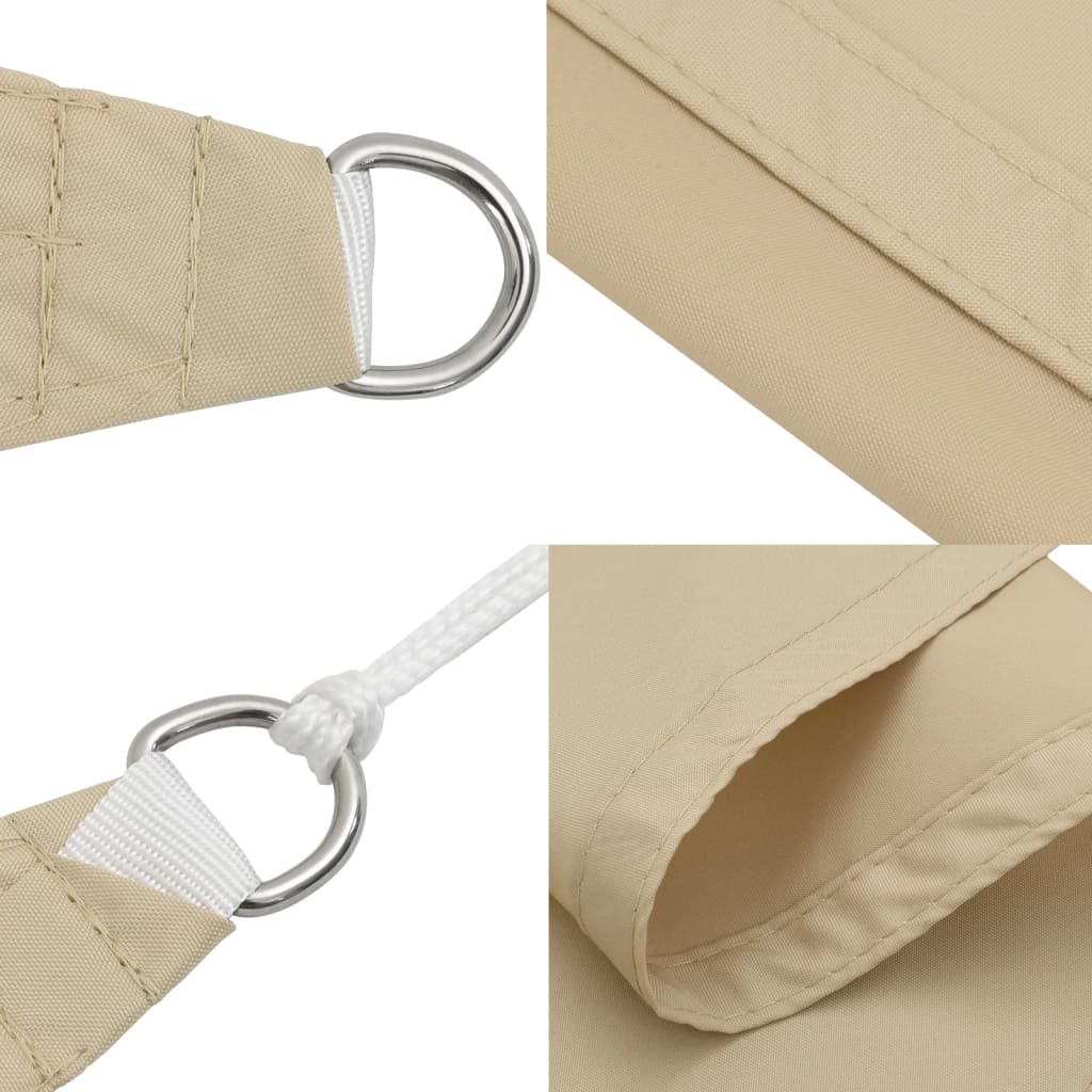 Zonnescherm rechthoekig 2,5x5 m oxford stof beige