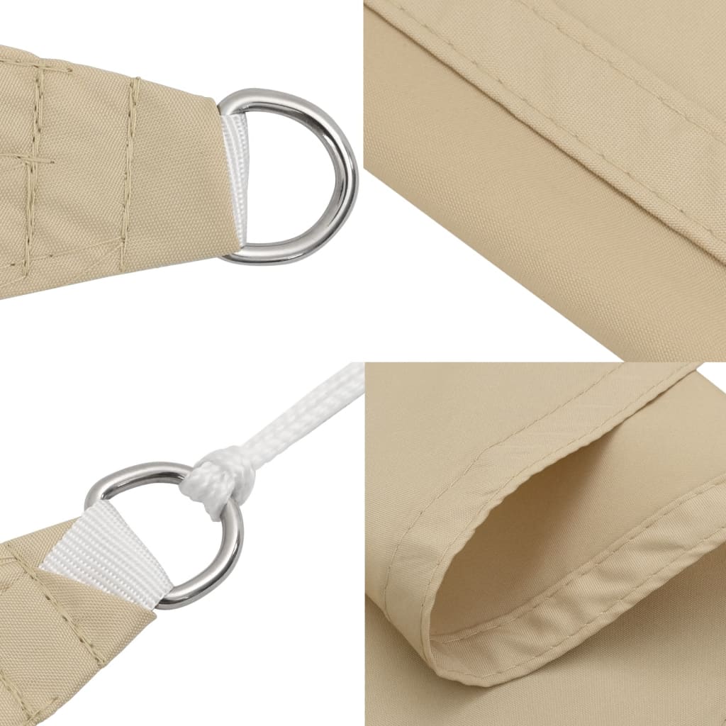 Zonnescherm rechthoekig 4x5 m oxford stof beige