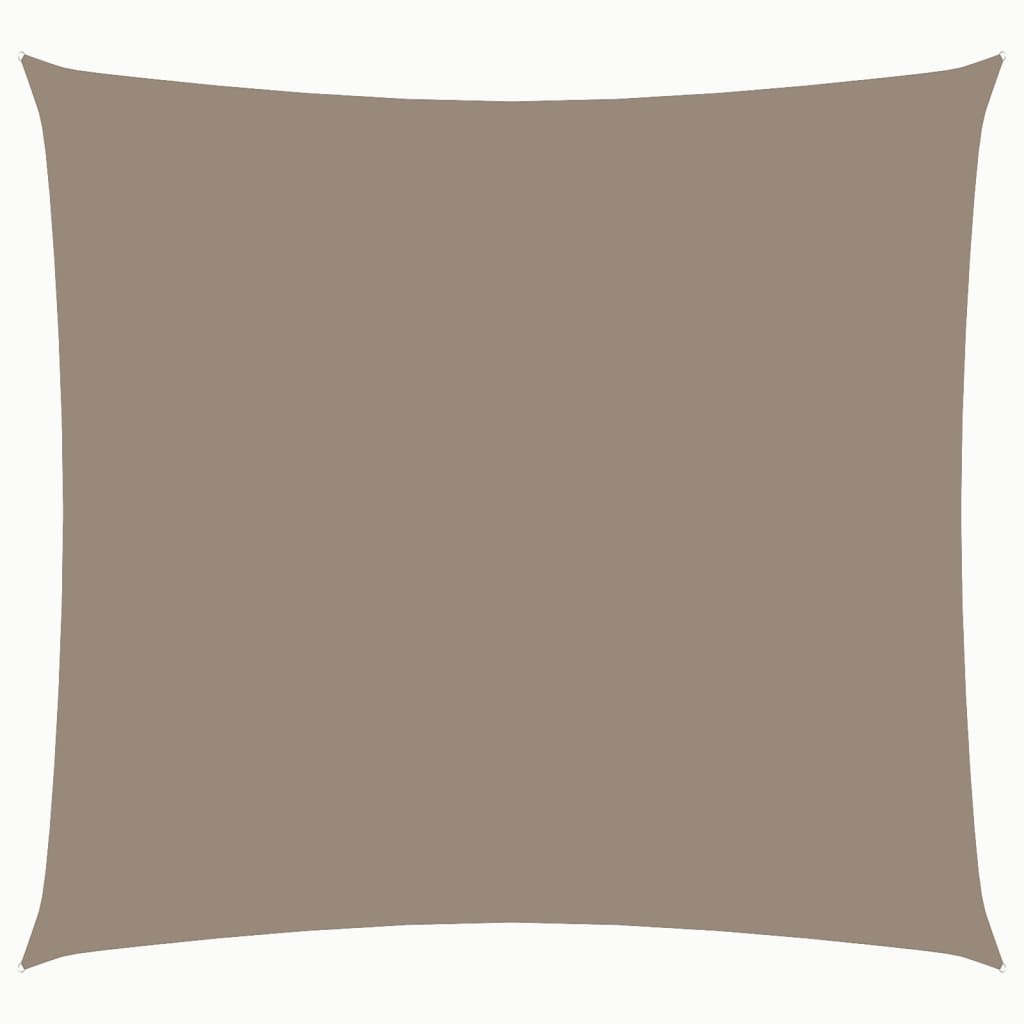 Zonnescherm vierkant 3,6x3,6 m oxford stof taupe