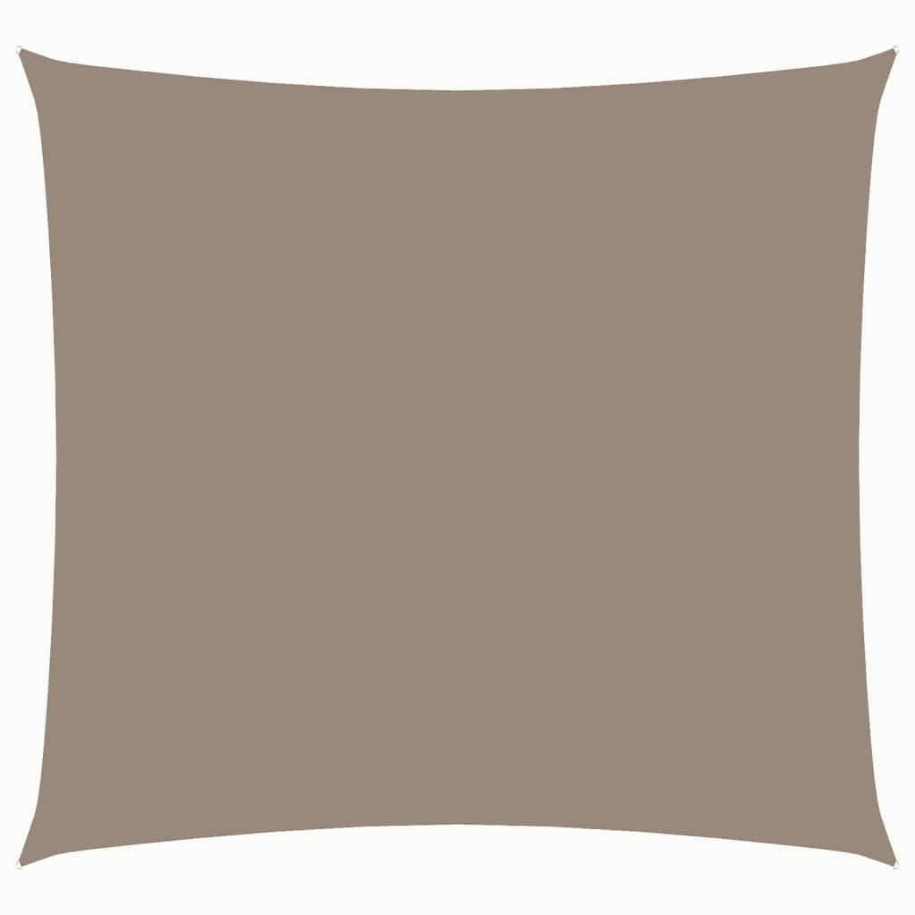 Zonnescherm vierkant 5x5 m oxford stof taupe