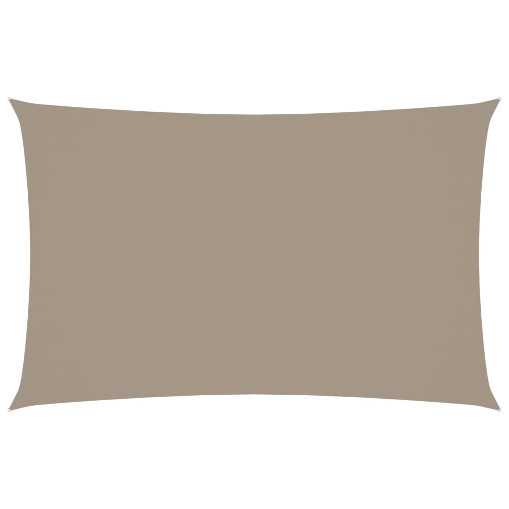 Zonnescherm rechthoekig 2x5 m oxford stof taupe