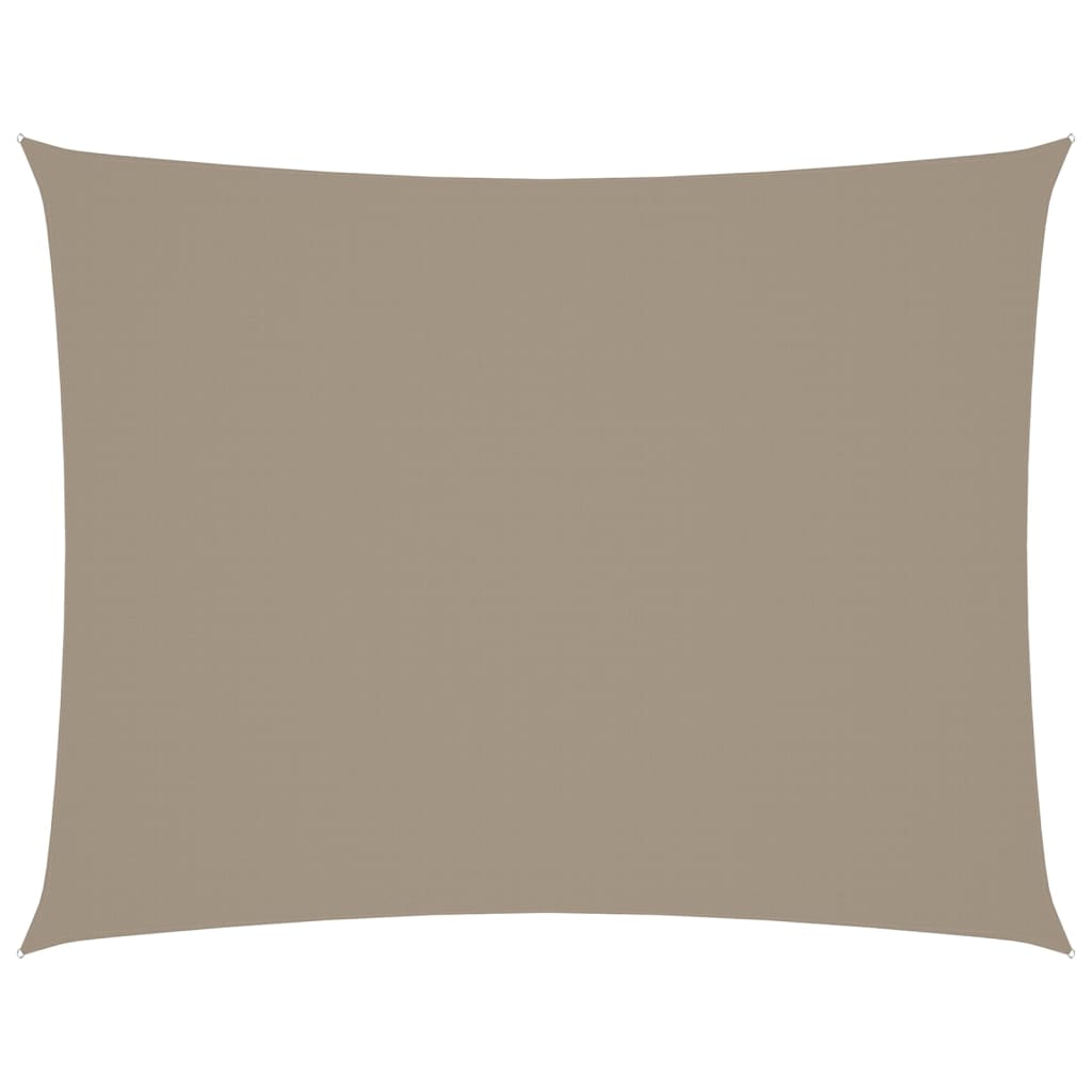 Zonnescherm rechthoekig 4x5 m oxford stof taupe