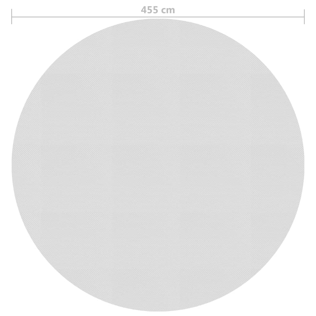 Zwembadfolie solar drijvend 455 cm PE grijs