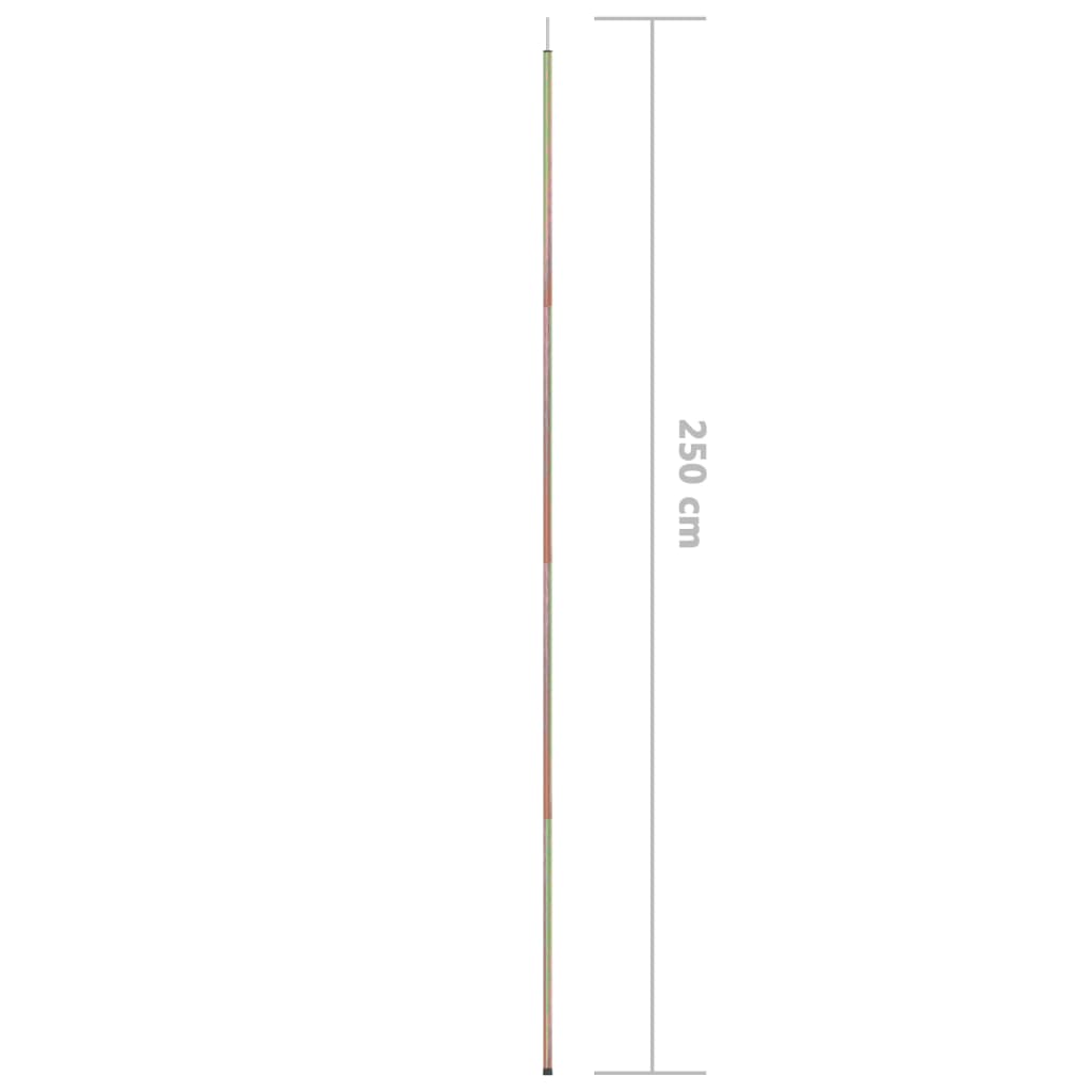 Zonneschermpaal 250 cm gegalvaniseerd staal