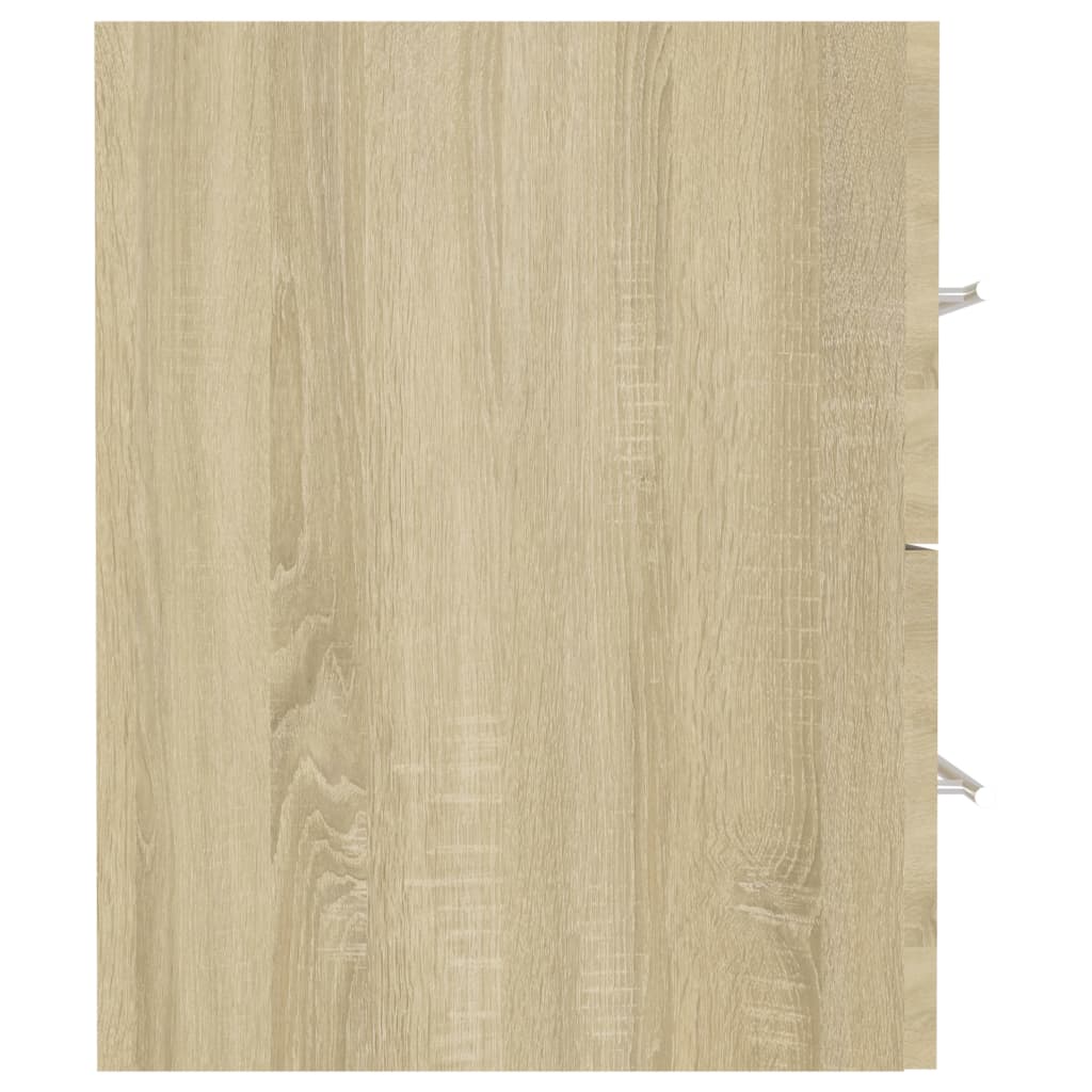 Wastafelkast 41x38,5x48 cm bewerkt hout sonoma eikenkleurig