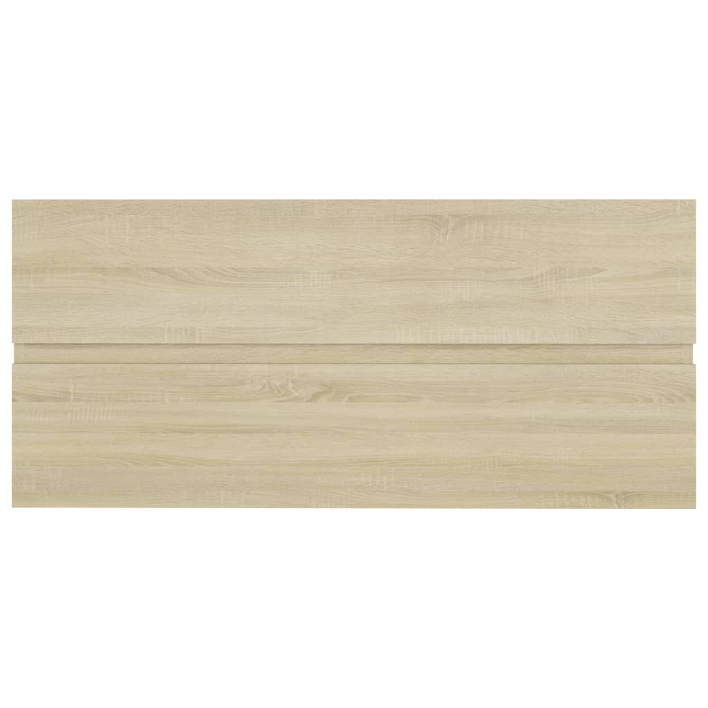 Wastafelkast 100x38,5x45 cm bewerkt hout sonoma eikenkleurig