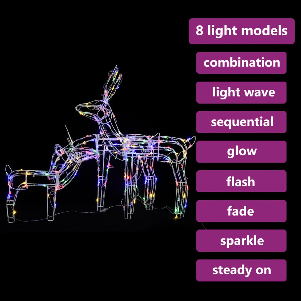 3-delige Kerstverlichting rendieren 229 LED's