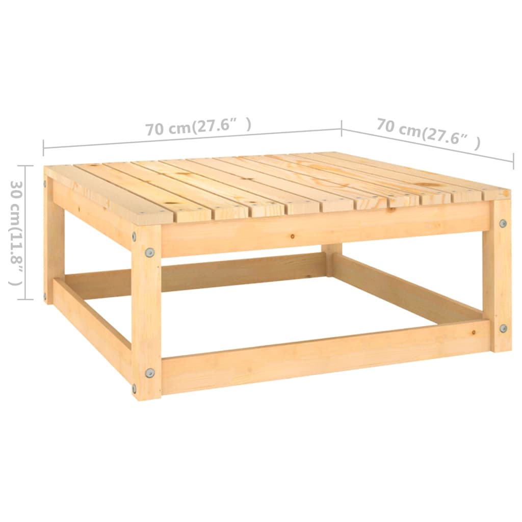 3-delige Loungeset met kussens massief grenenhout