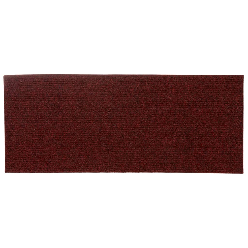 15 st Trapmatten zelfklevend rechthoekig 60x25 cm rood