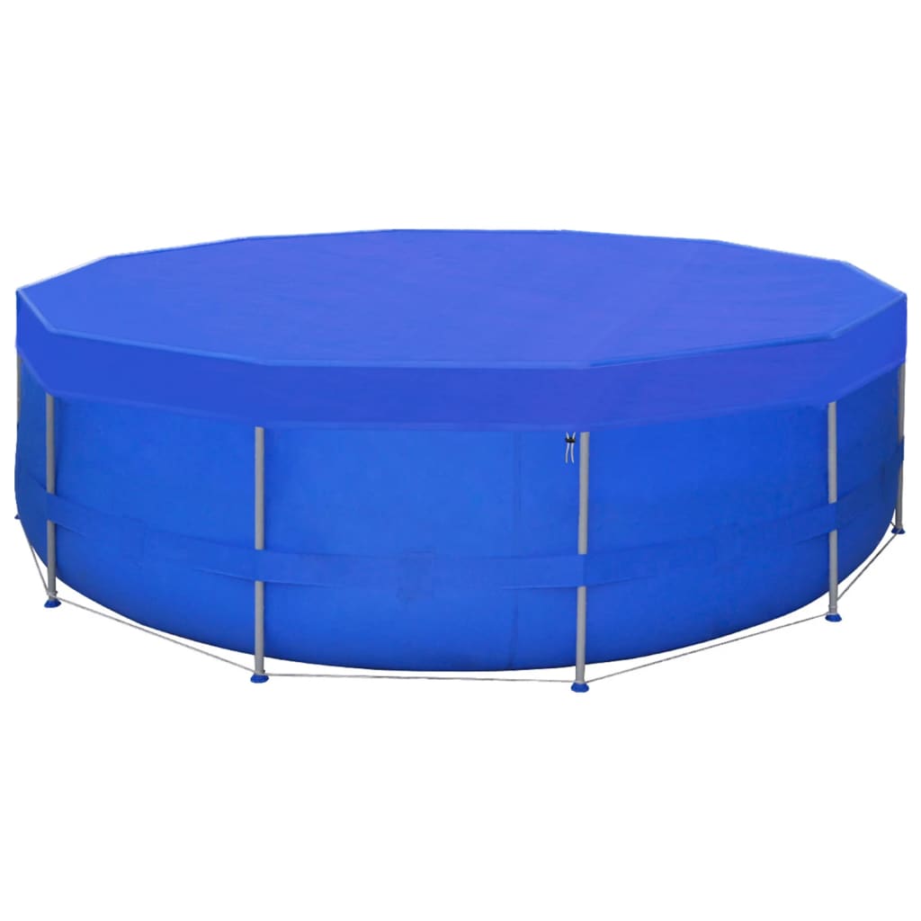 Zwembadhoezen 2 st rond 90 g/m² 540cm PE