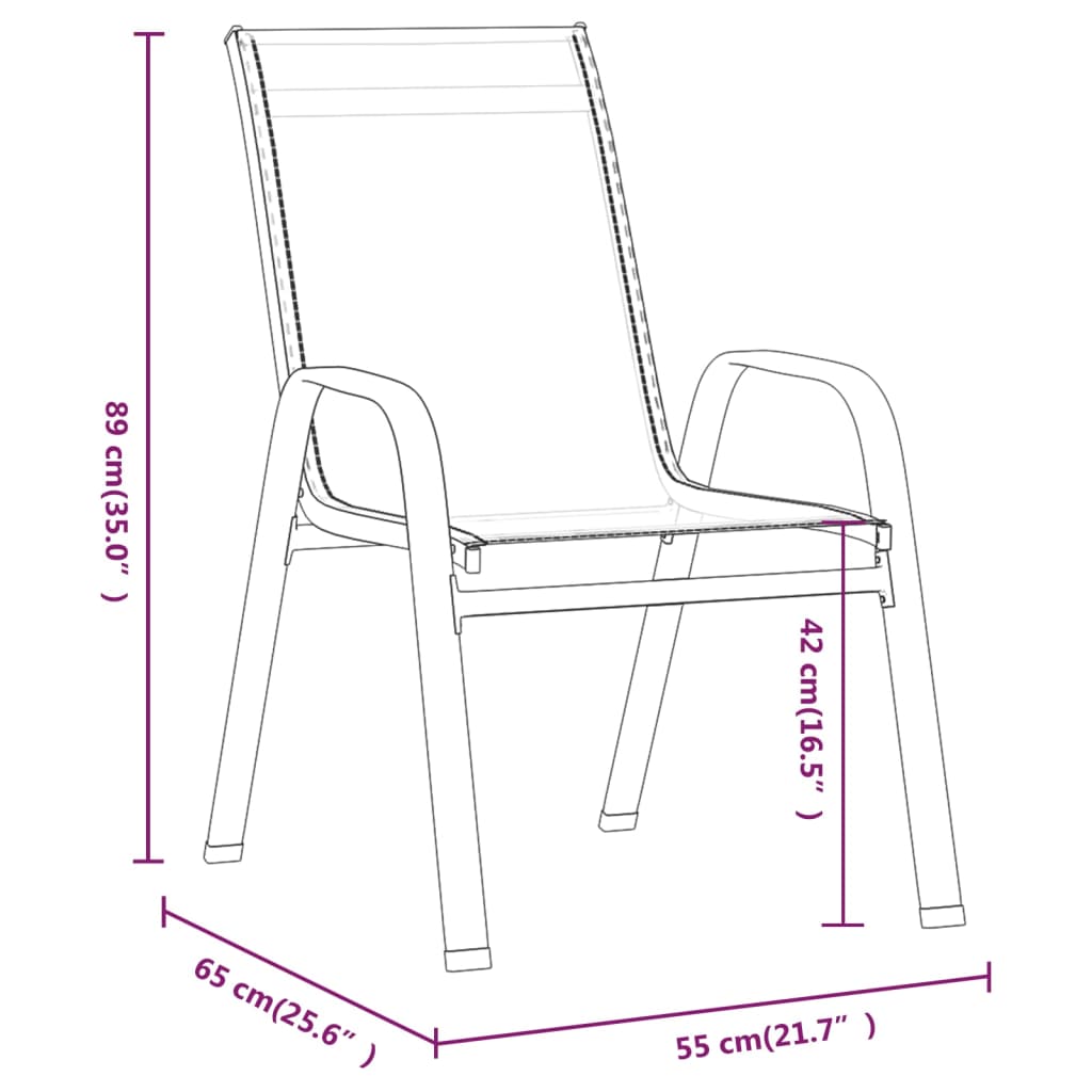 3-delige Bistroset grijs