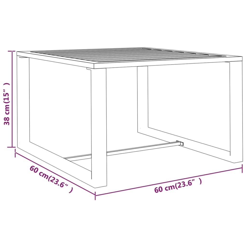 3-delige Loungeset met kussens aluminium antracietkleurig