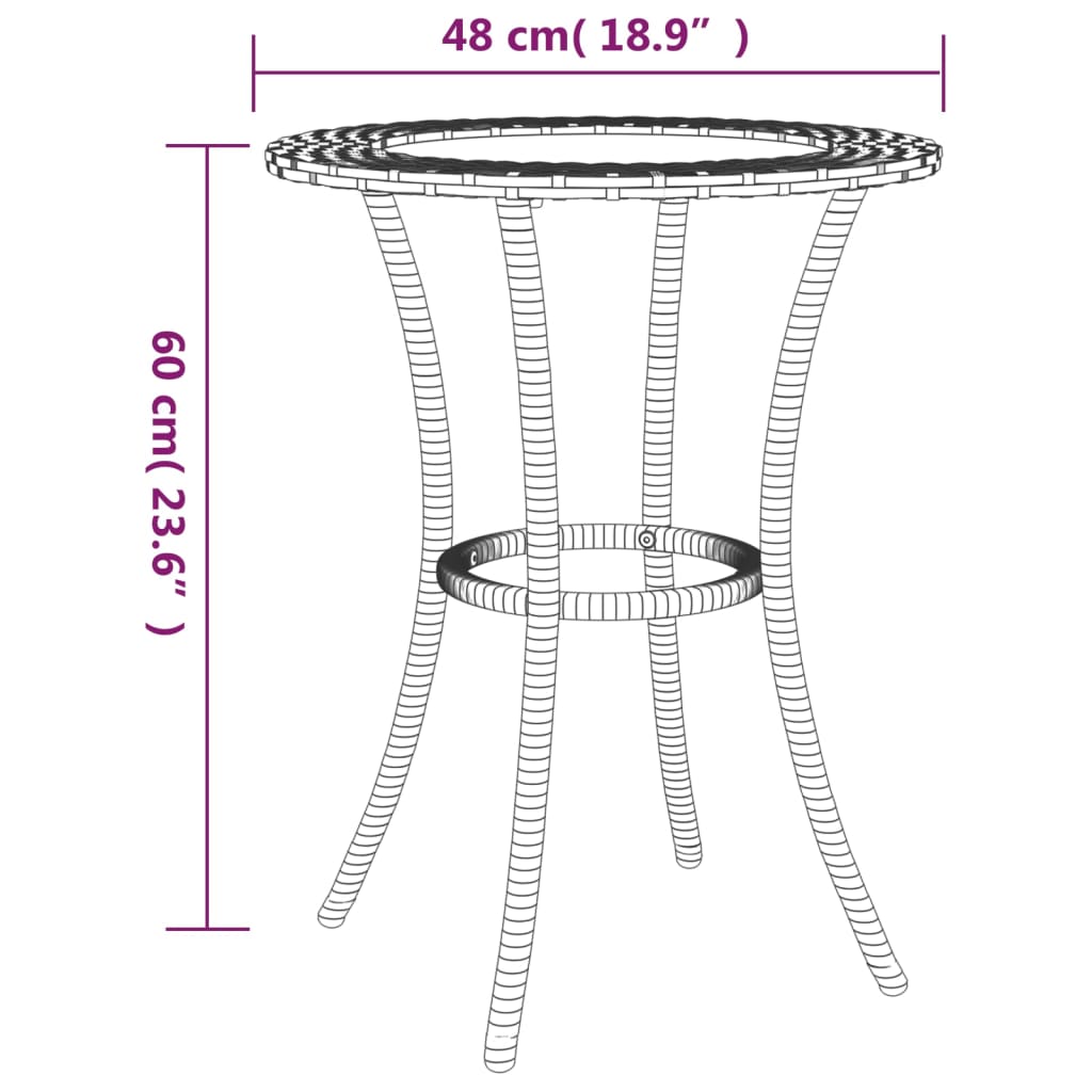 2-delige Loungeset met kussens L-vormig poly rattan zwart