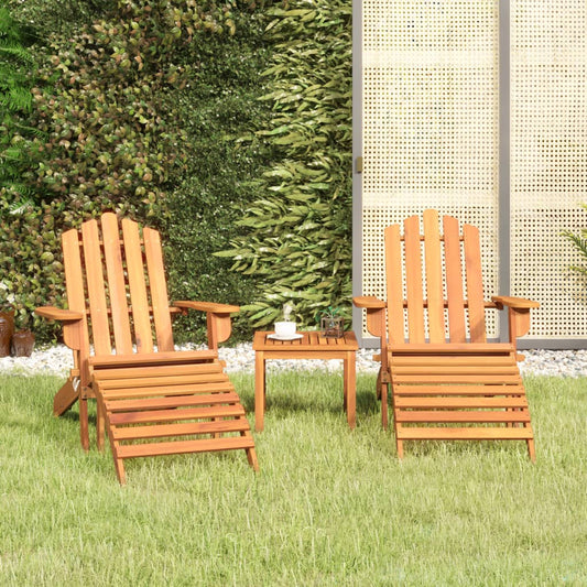 3-delige Loungeset Adirondack massief acaciahout