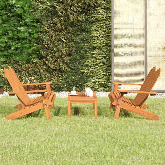 3-delige Loungeset Adirondack massief acaciahout