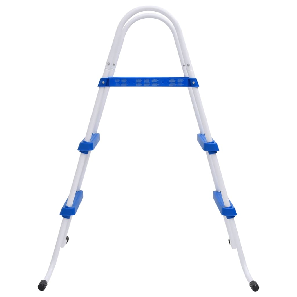 Zwembadladder 84 cm blauw en wit