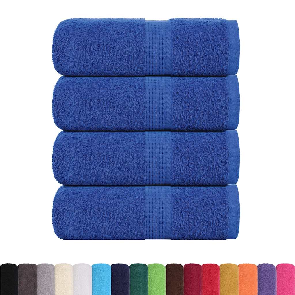 Zeepdoekjes 4 st 30x30 cm 360 g/m² 100% katoen blauw