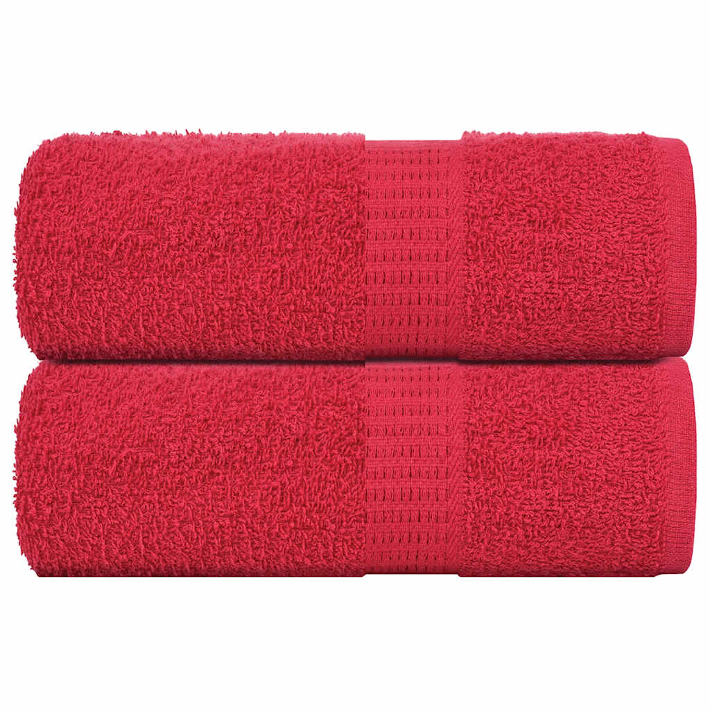 Zeepdoekjes 2 st 30x30 cm 360 g/m² 100% katoen rood