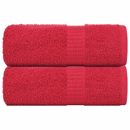 Zeepdoekjes 2 st 30x30 cm 360 g/m² 100% katoen rood