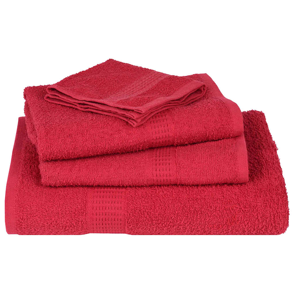 Zeepdoekjes 2 st 30x30 cm 360 g/m² 100% katoen rood