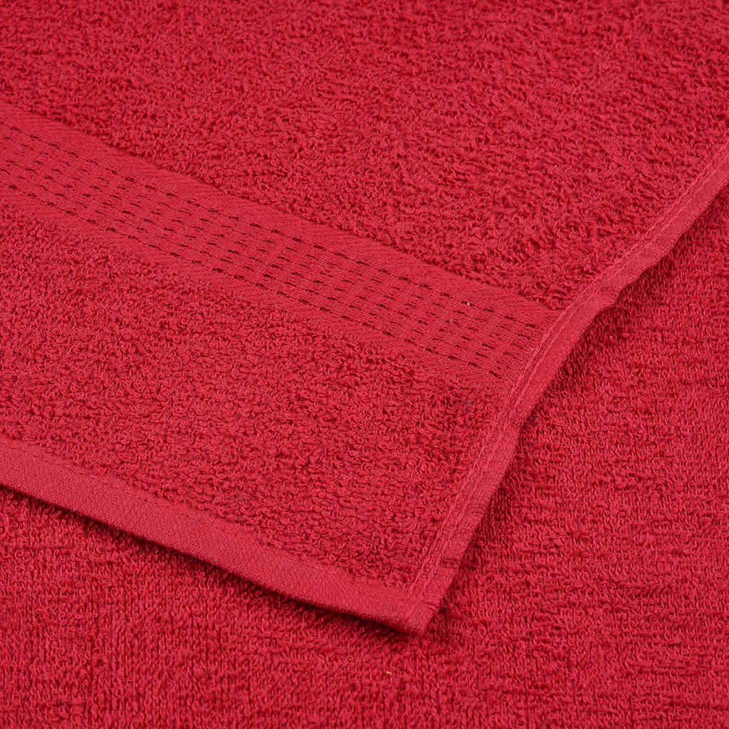 Zeepdoekjes 4 st 30x30 cm 360 g/m² 100% katoen rood