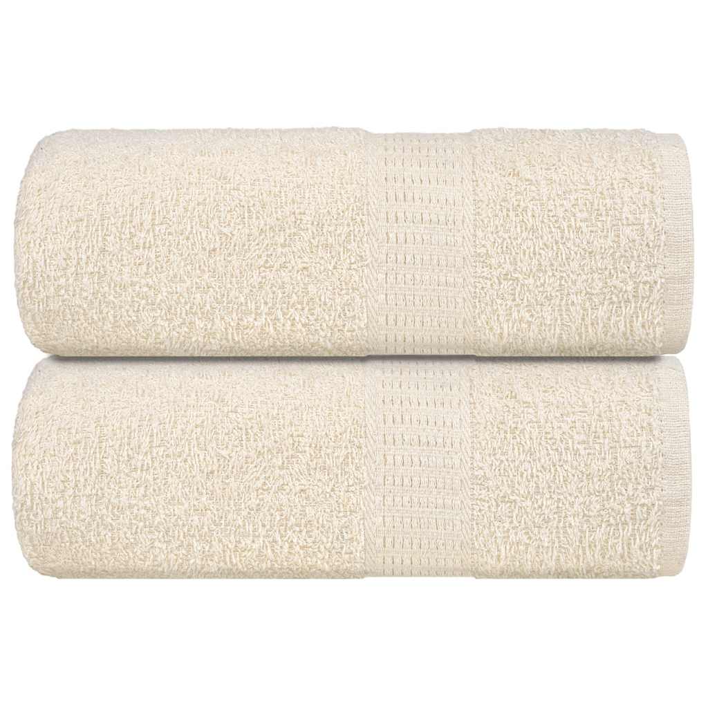 Zeepdoekjes 2 st 30x30 cm 360 g/m² 100% katoen crèmekleurig