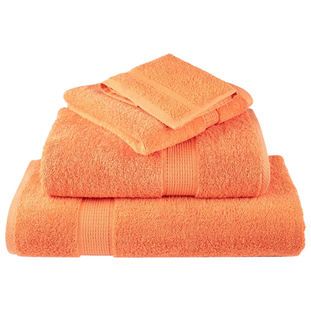 12-delige Handdoekenset SOLUND 600 g/m² oranje