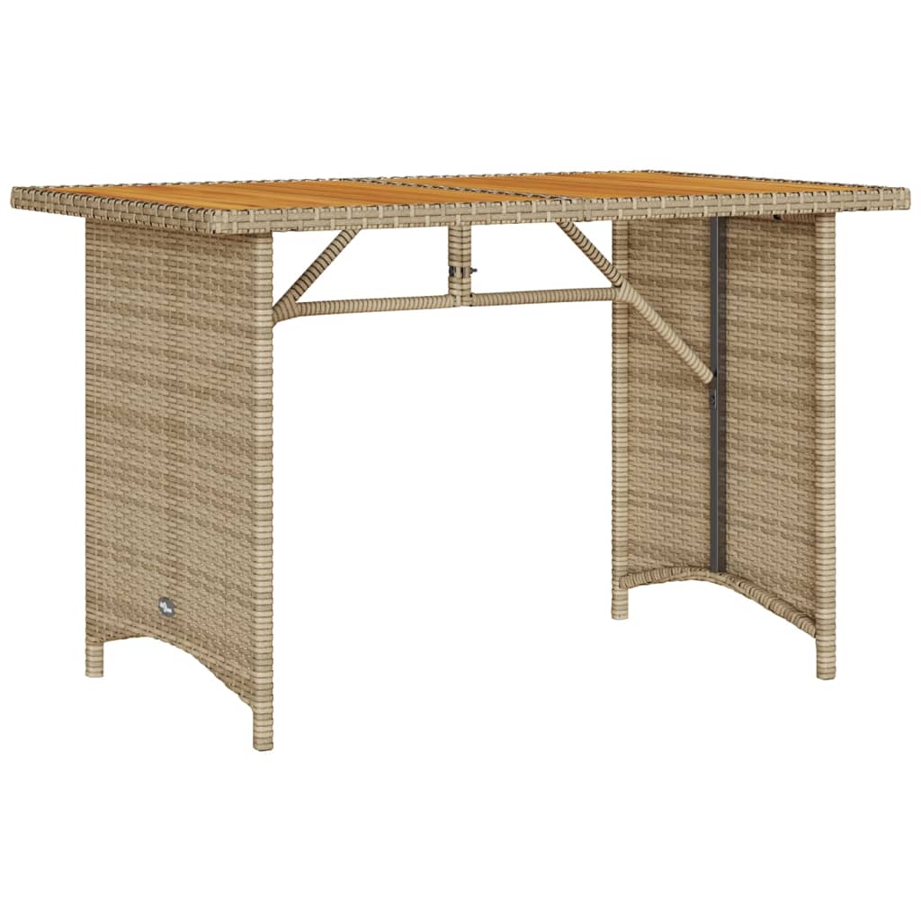 2-delige Tuinset met kussens poly rattan beige