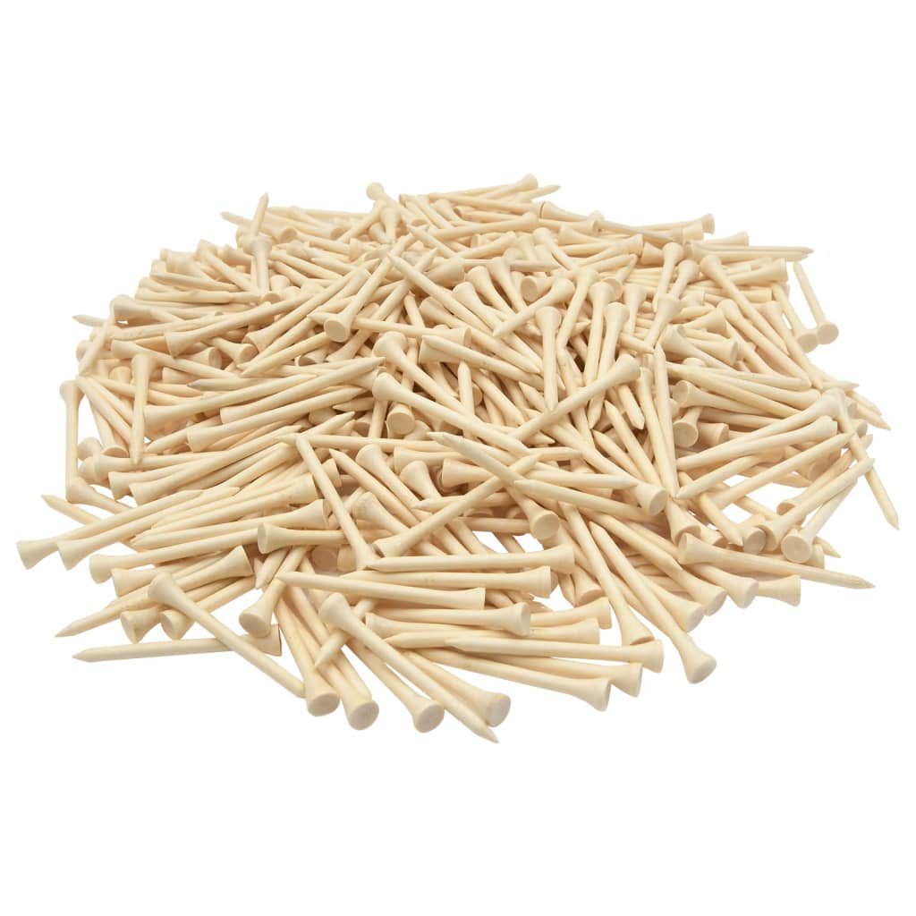 1000 st Golftees 54 mm bamboe