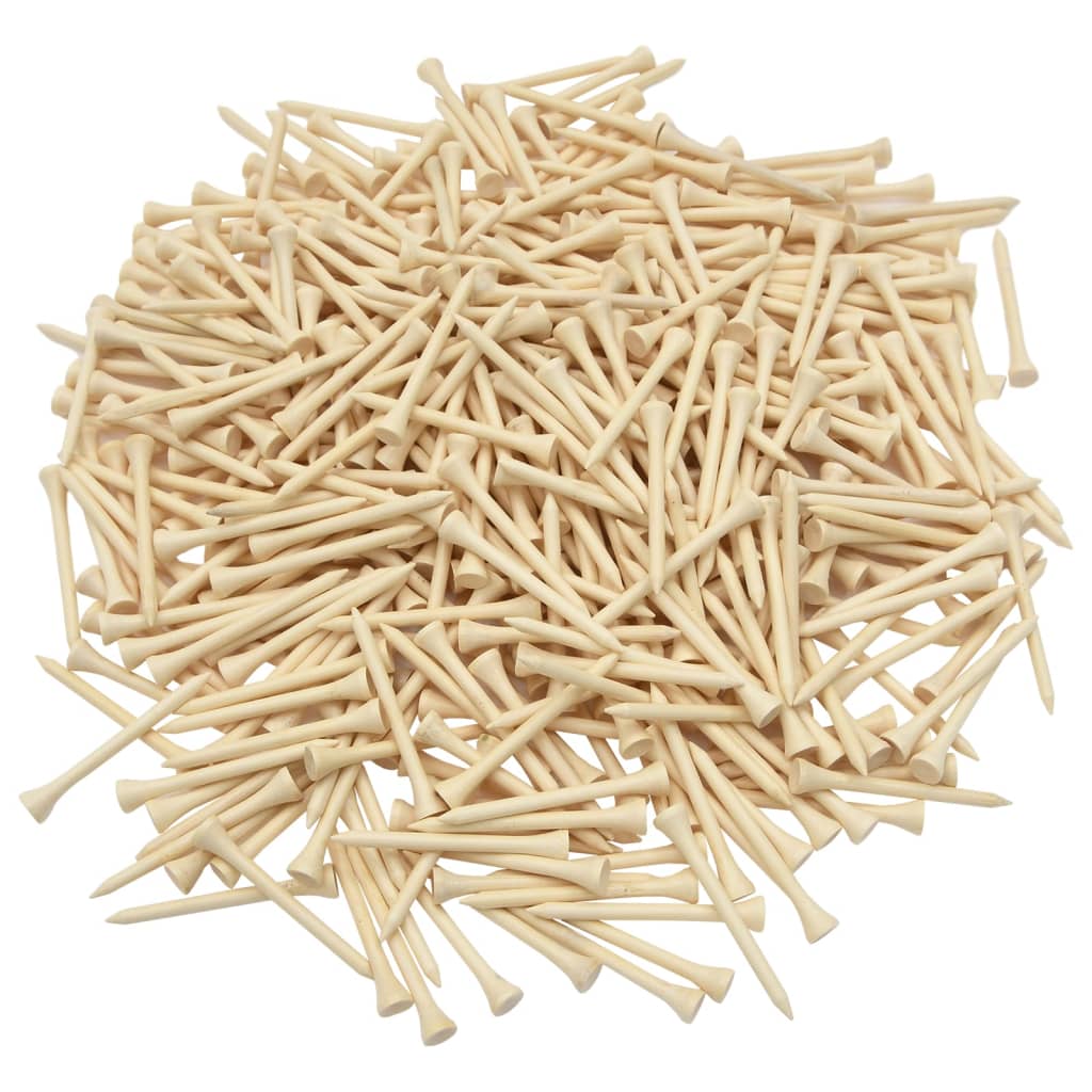 1000 st Golftees 83 mm bamboe