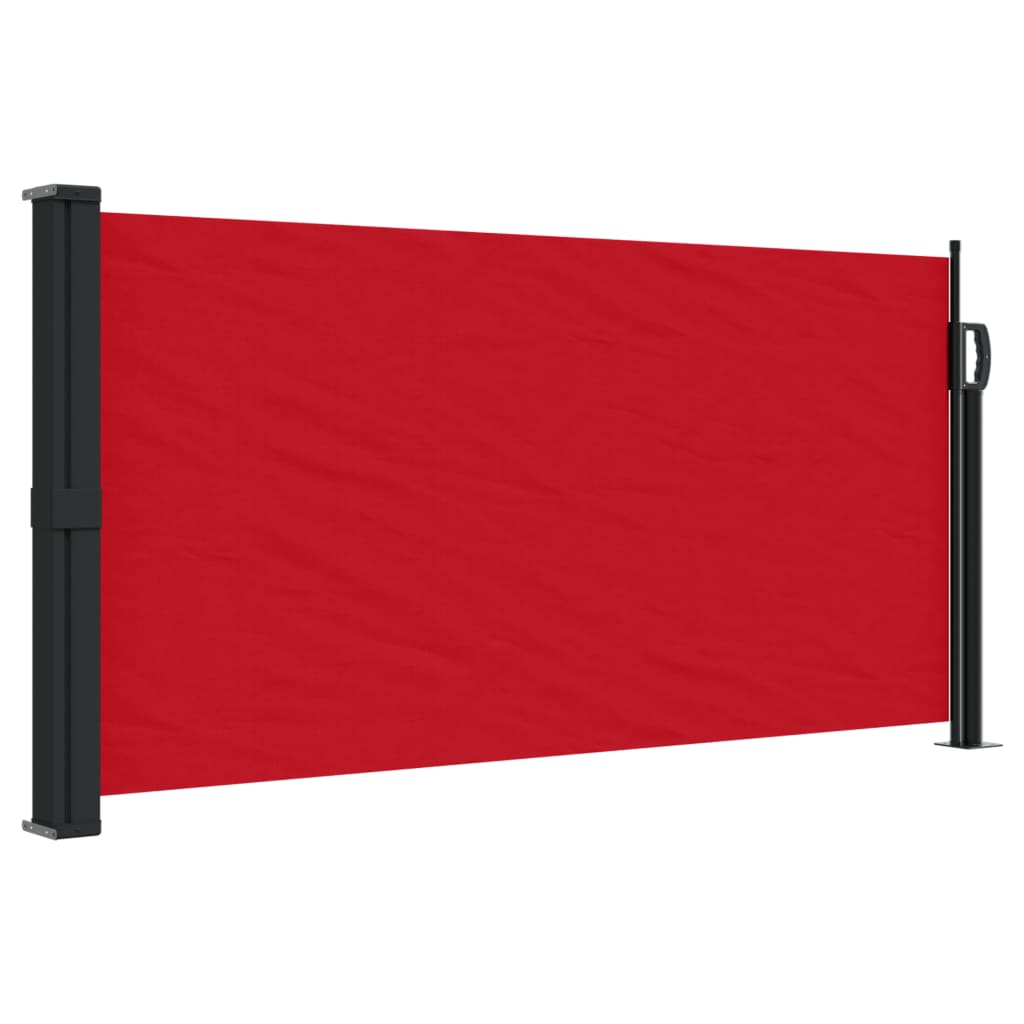 Windscherm uittrekbaar 100x300 cm rood