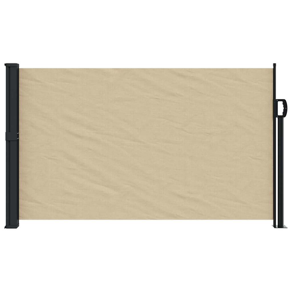 Windscherm uittrekbaar 117x300 cm beige