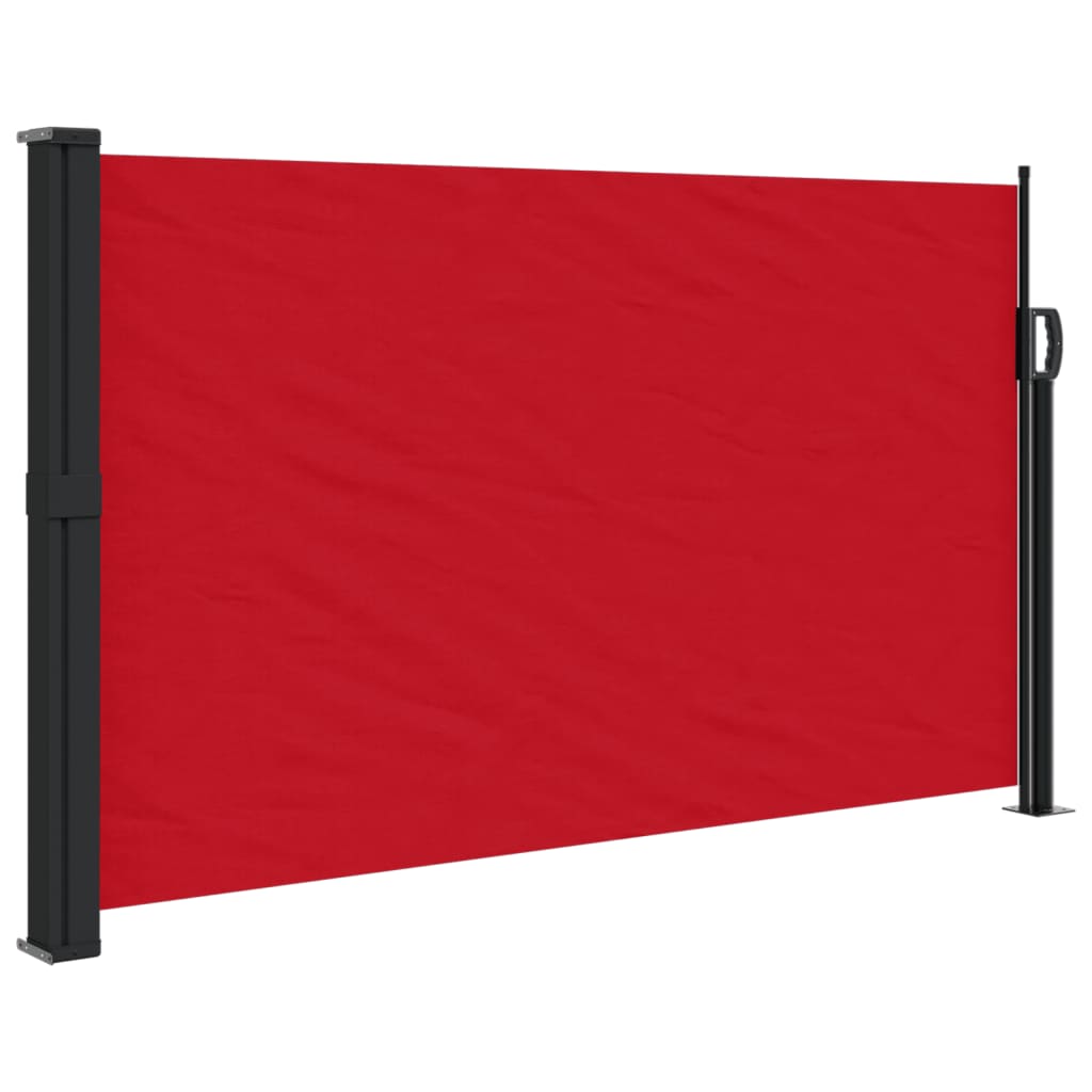 Windscherm uittrekbaar 120x600 cm rood