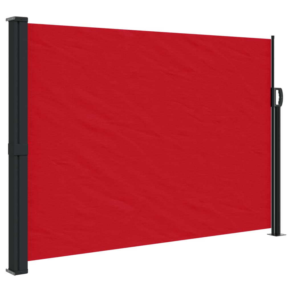 Windscherm uittrekbaar 140x600 cm rood