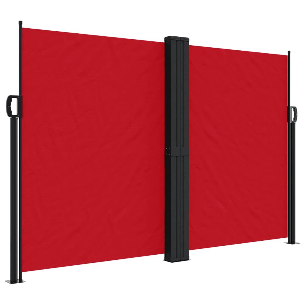 Windscherm uittrekbaar 160x1000 cm rood