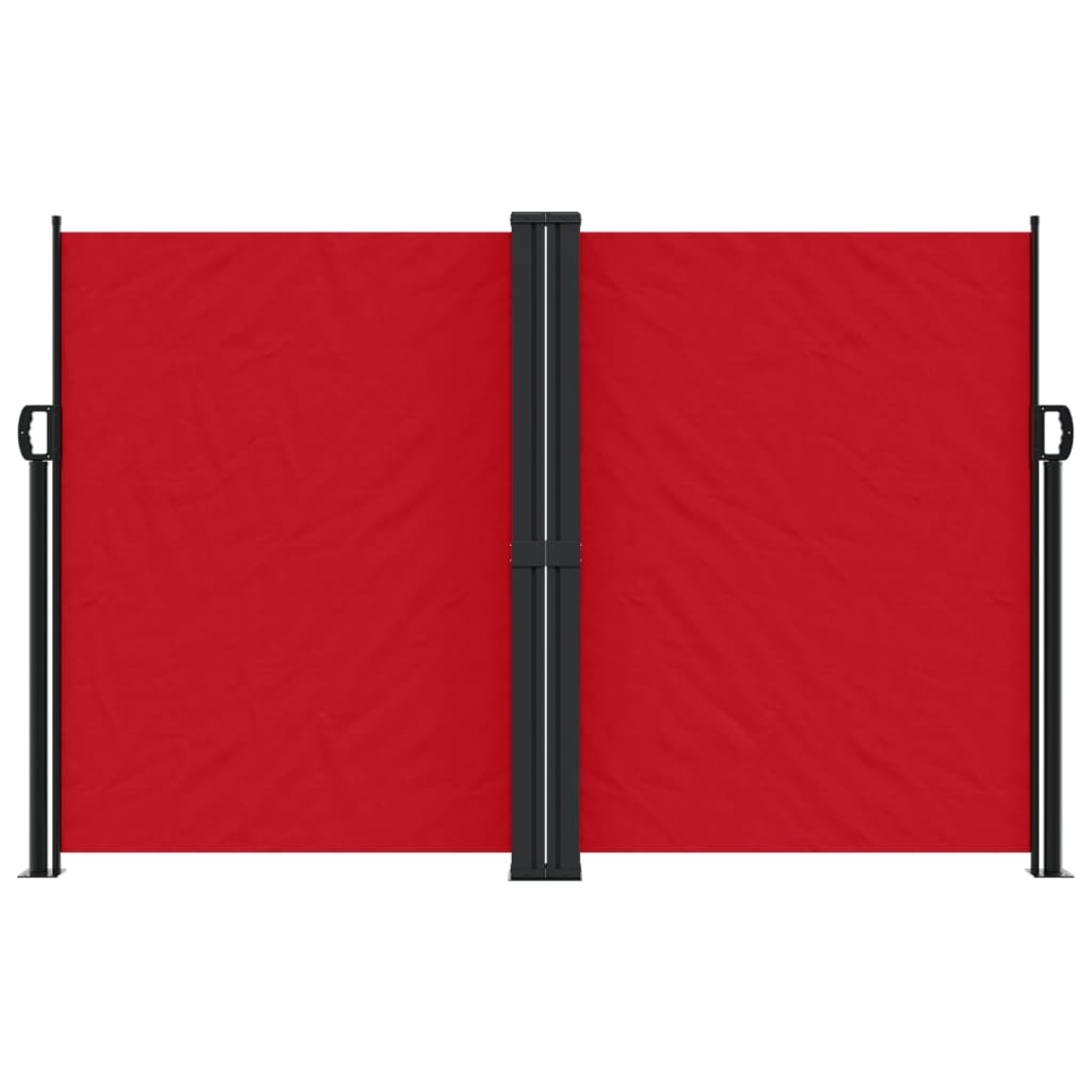 Windscherm uittrekbaar 160x1000 cm rood