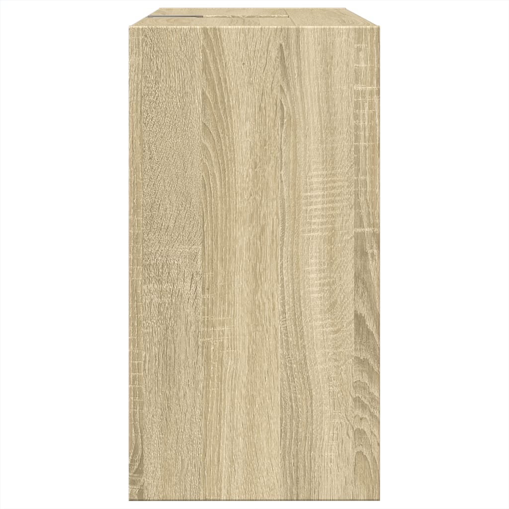 Wastafelkast 63x29x55 cm bewerkt hout sonoma eikenkleurig