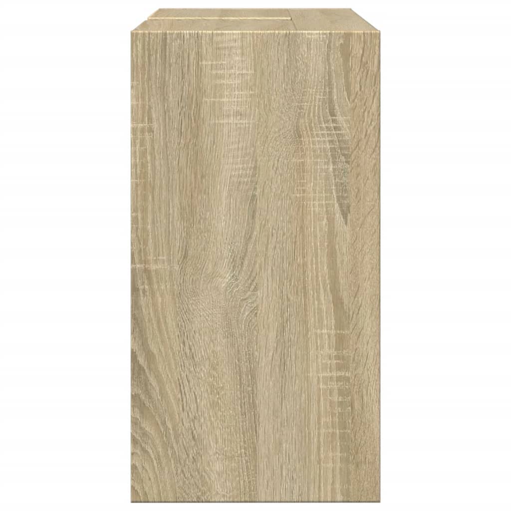 Wastafelkast 63x29x55 cm bewerkt hout sonoma eikenkleurig