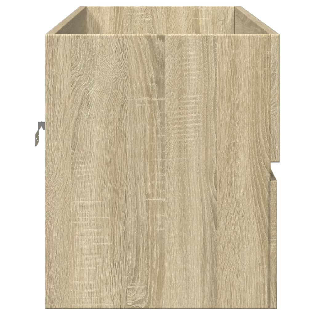 Wastafelkast 100x38,5x45 cm bewerkt hout sonoma eikenkleurig