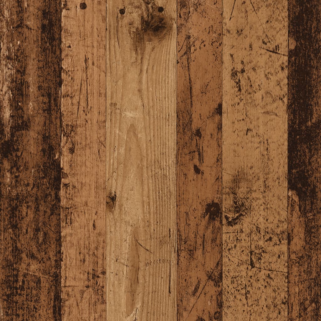 Wastafelkast 90x38,5x45 cm bewerkt hout oud houtkleurig