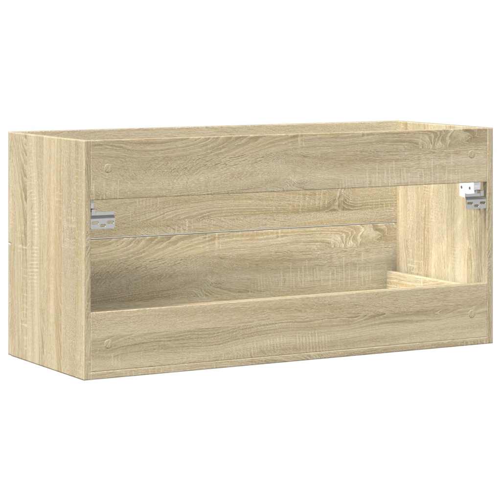 Wastafelkast 100x38,5x48 cm spaanplaat sonoma eikenkleurig